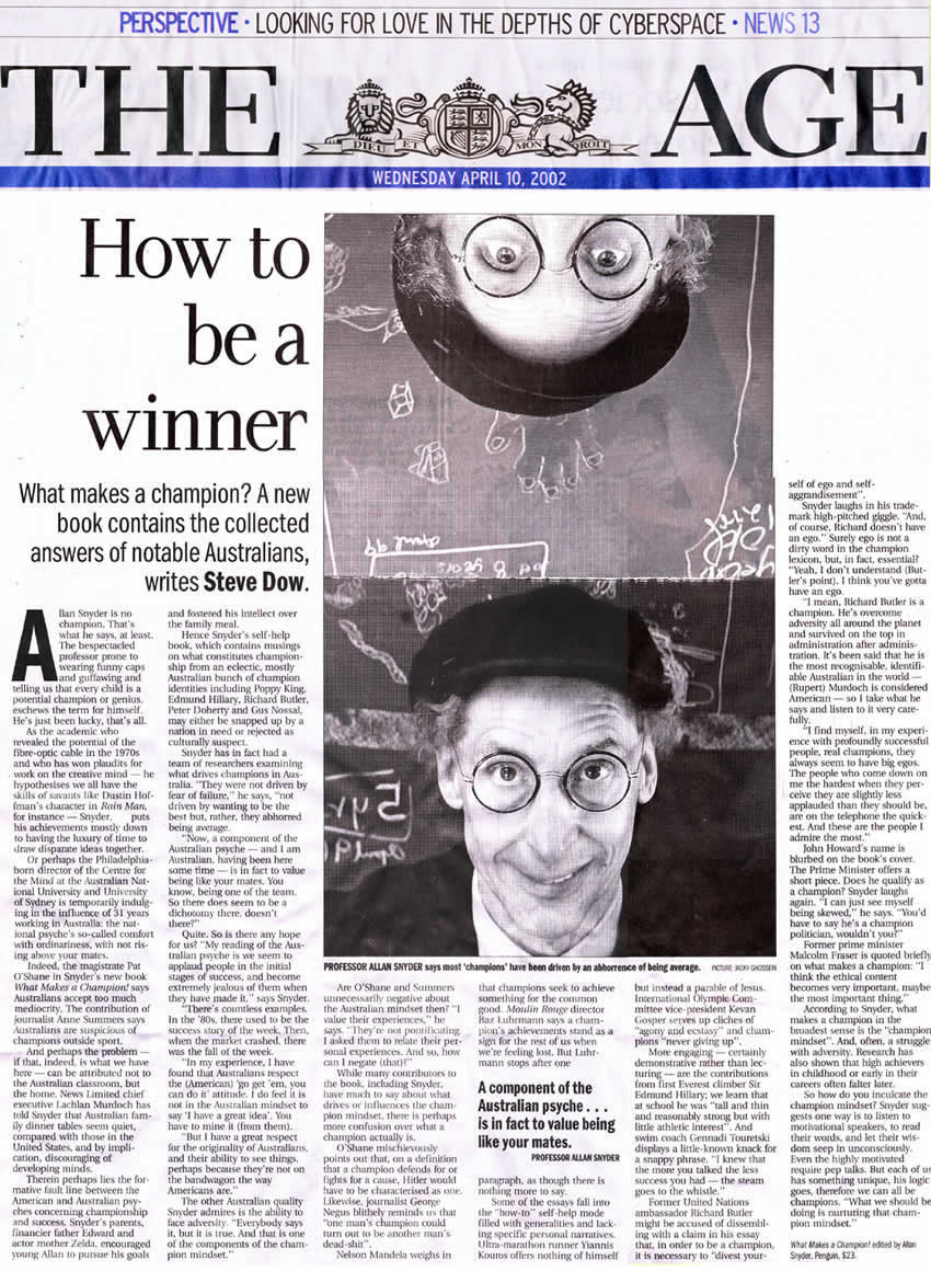 The Age - How to be a Winner